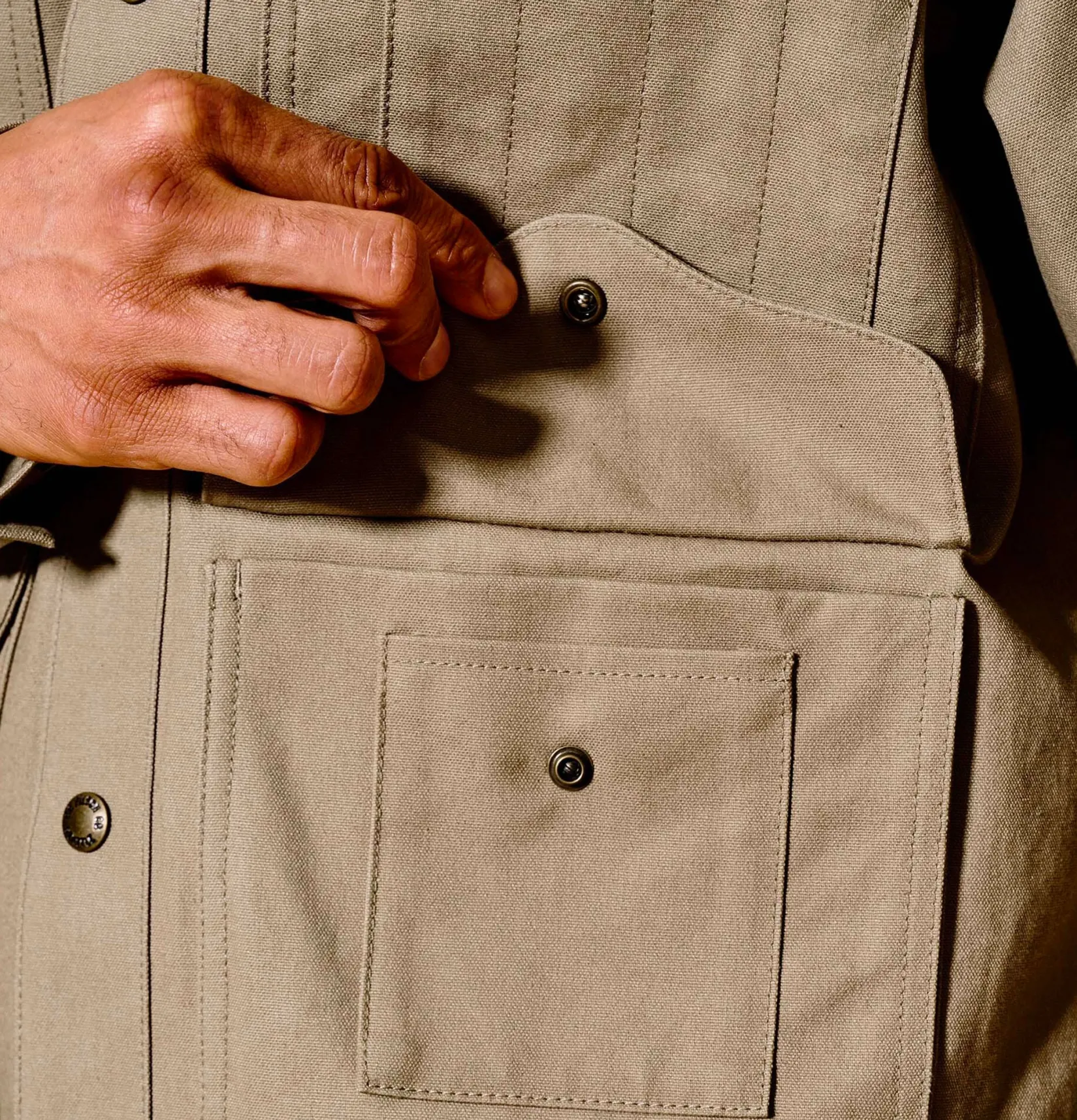 FILSON Vestes<Dry Tin Cruise Gray Khaki