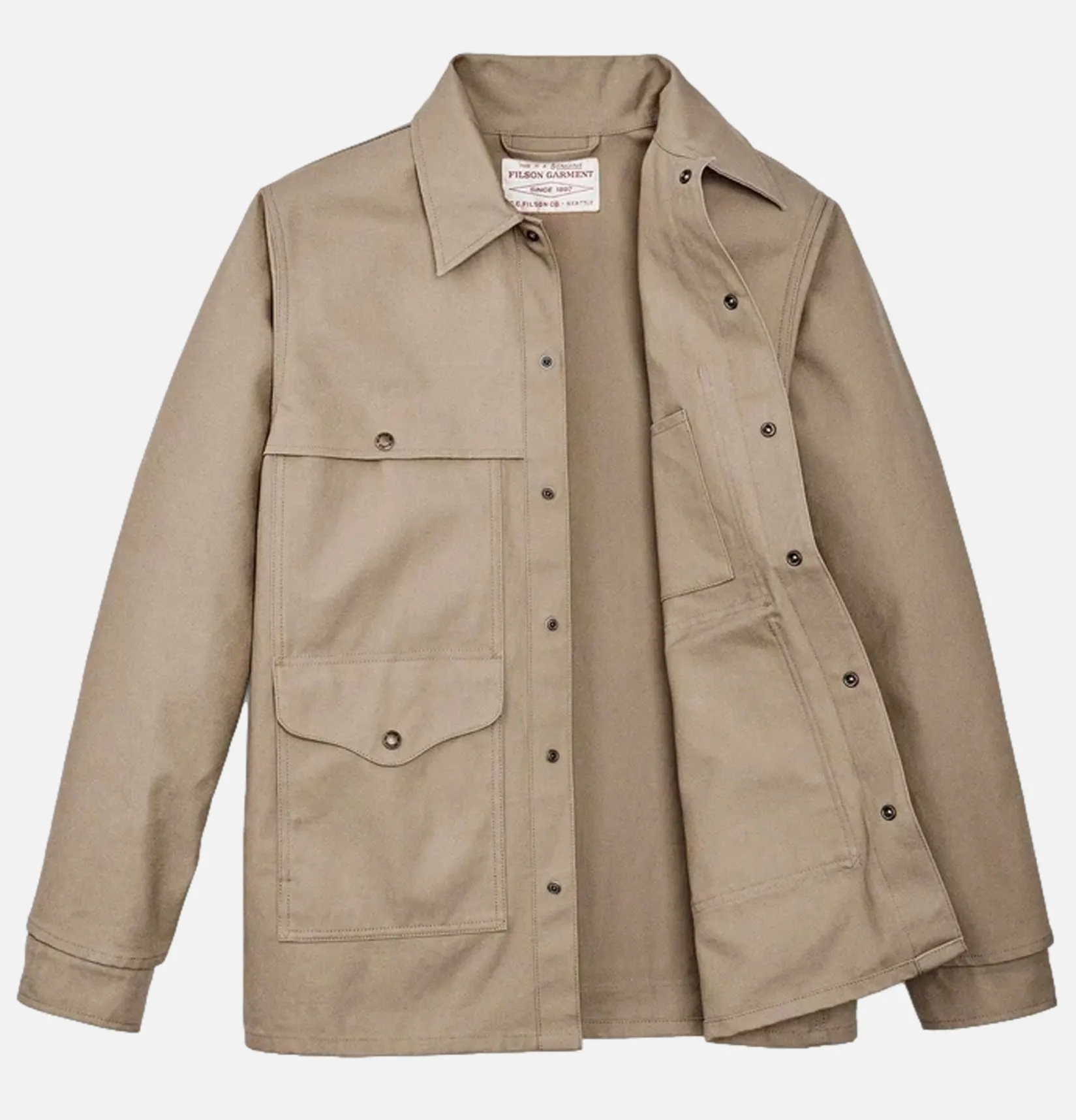 FILSON Vestes<Dry Tin Cruise Gray Khaki