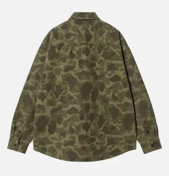 CARHARTT WIP Chemises<Duck Shirt Camo Green
