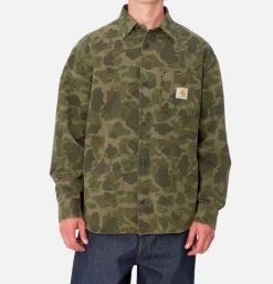 CARHARTT WIP Chemises<Duck Shirt Camo Green