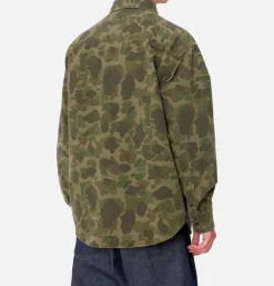 CARHARTT WIP Chemises<Duck Shirt Camo Green