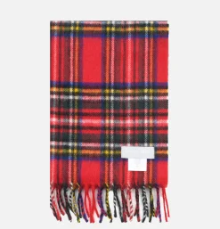 JOSHUA ELLIS Gants • Bonnets • Echarpes<Echarpe Cachemire Tartan Red