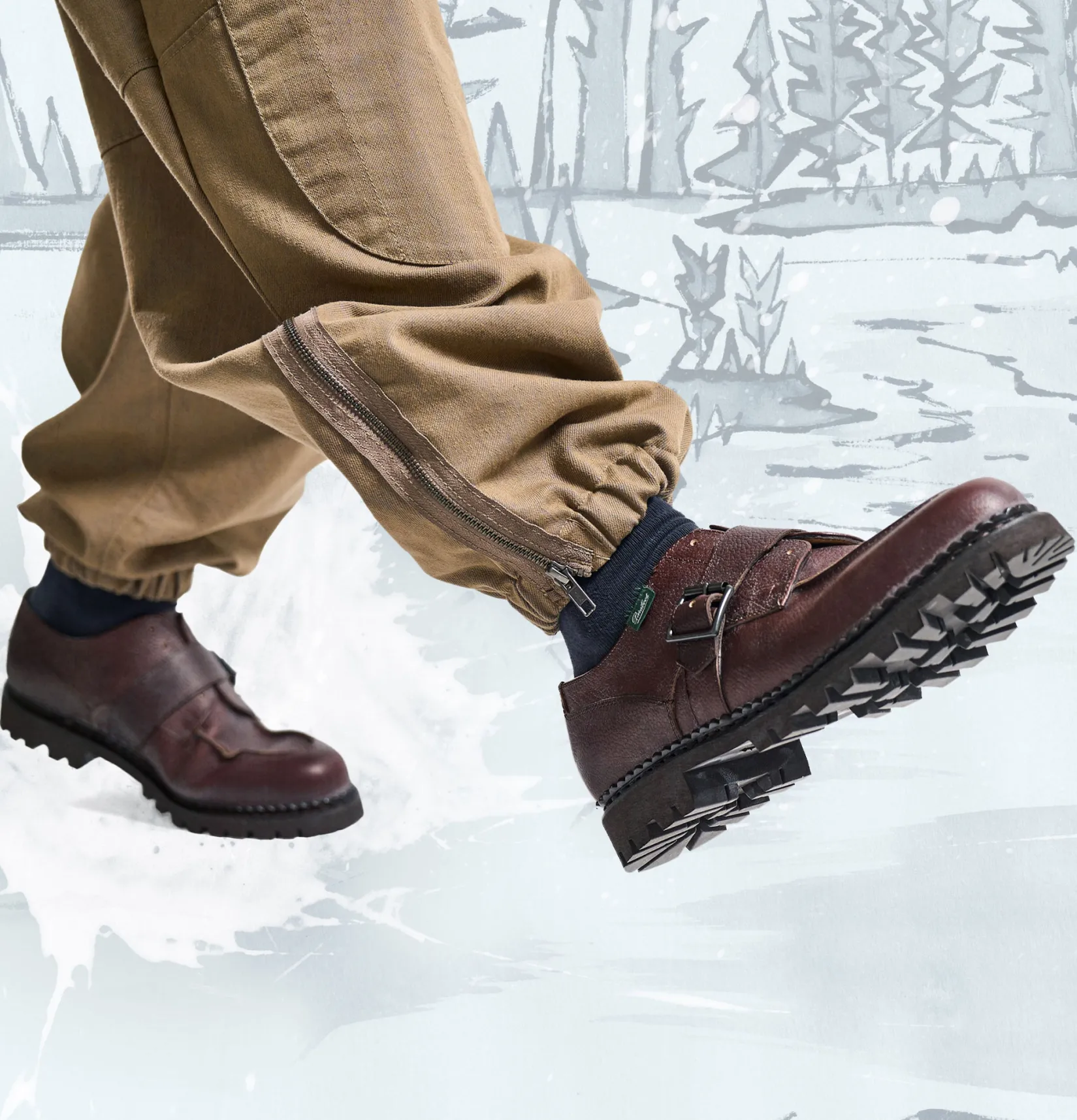 Homme PARABOOT Chaussures<Engineered Garments Chambord Marron