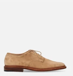 Homme ALDEN SHOE CO Chaussures<29332F - Plain Toe Blucher Suede Tan