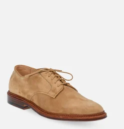 Homme ALDEN SHOE CO Chaussures<29332F - Plain Toe Blucher Suede Tan