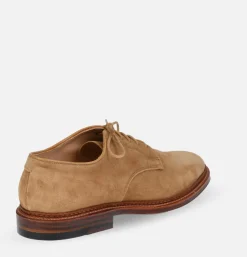 Homme ALDEN SHOE CO Chaussures<29332F - Plain Toe Blucher Suede Tan