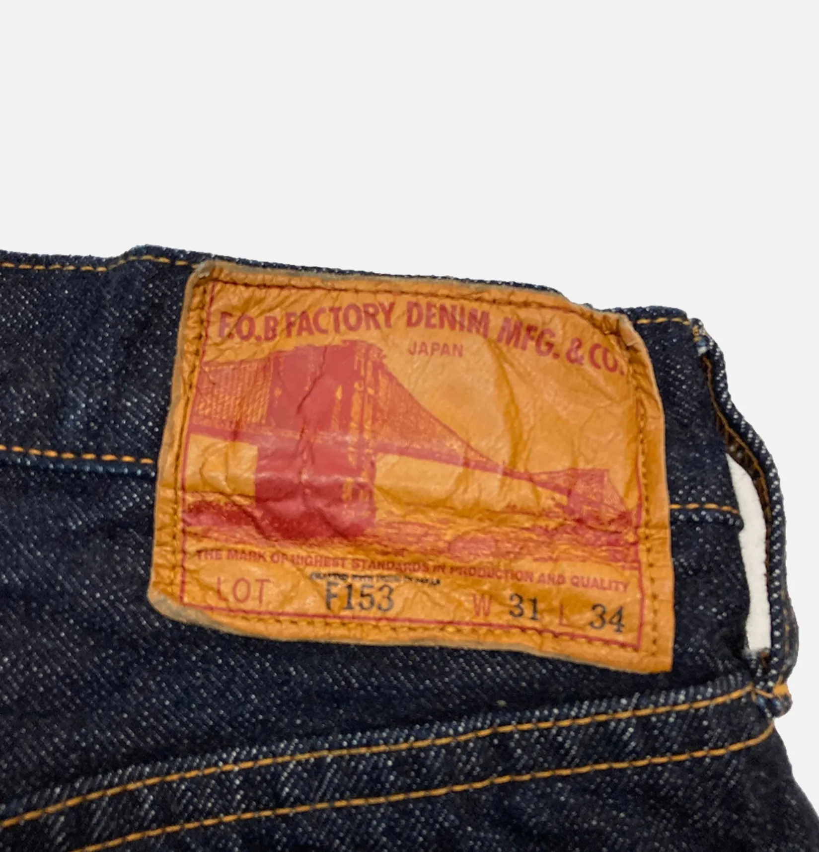 FOB FACTORY Jeans<F153 Selvedge Denim Tapered