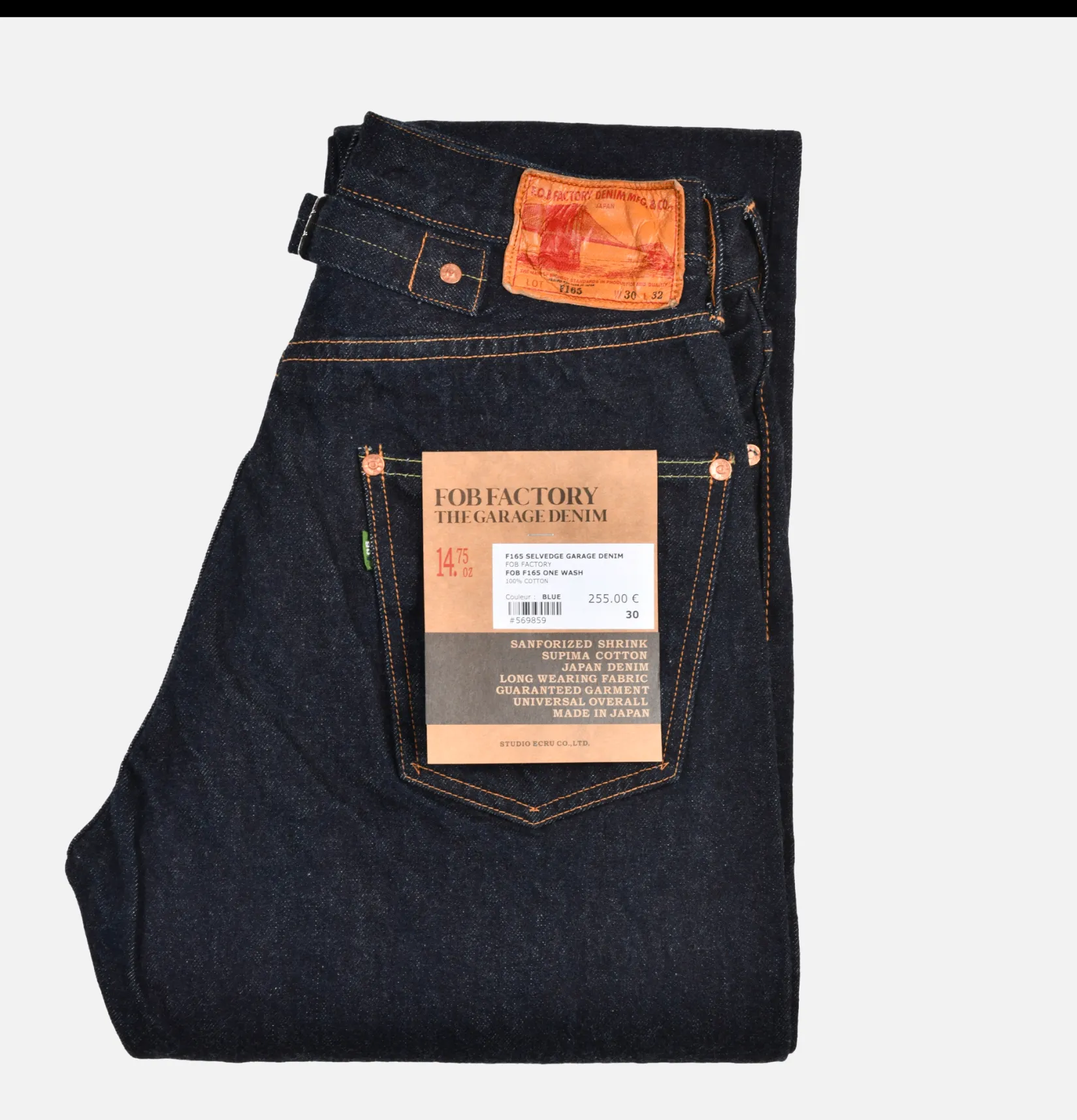 FOB FACTORY Jeans<F165 Selvedge Garage Denim