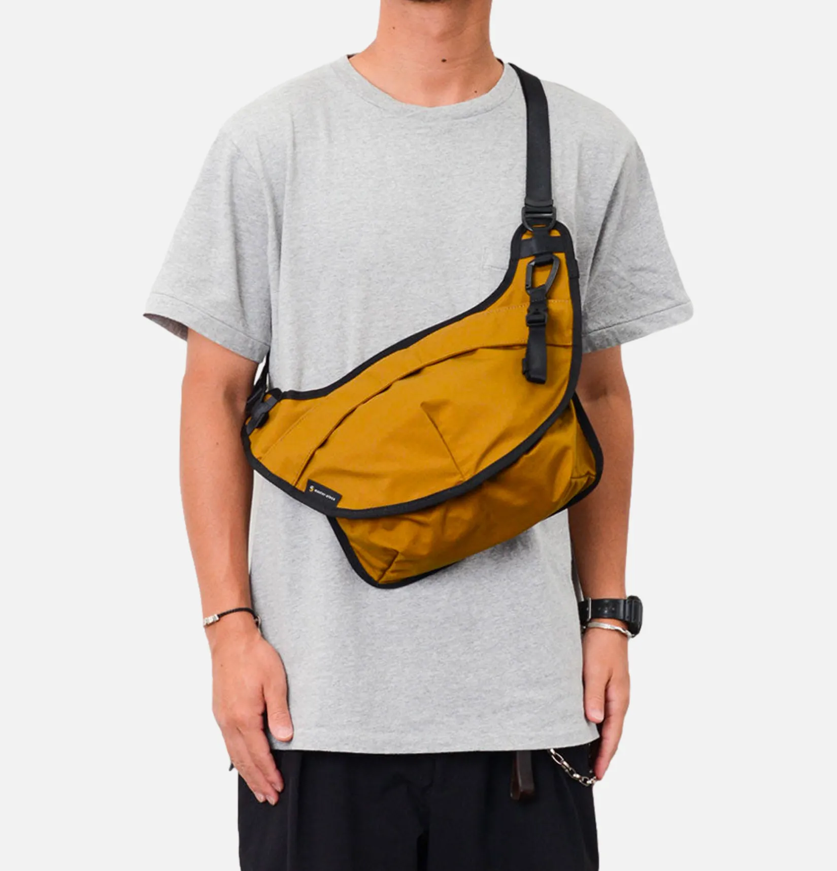 MASTER-PIECE Sacs Bandoulière<Face Front Bag Tan
