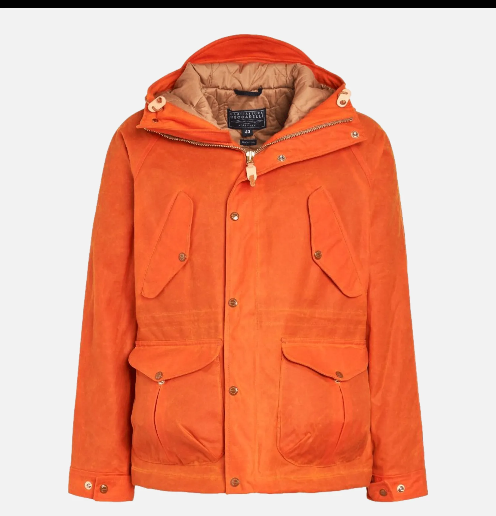 MANIFATTURA CECCARELLI Blousons & Manteaux<Fisherman Parka Orange