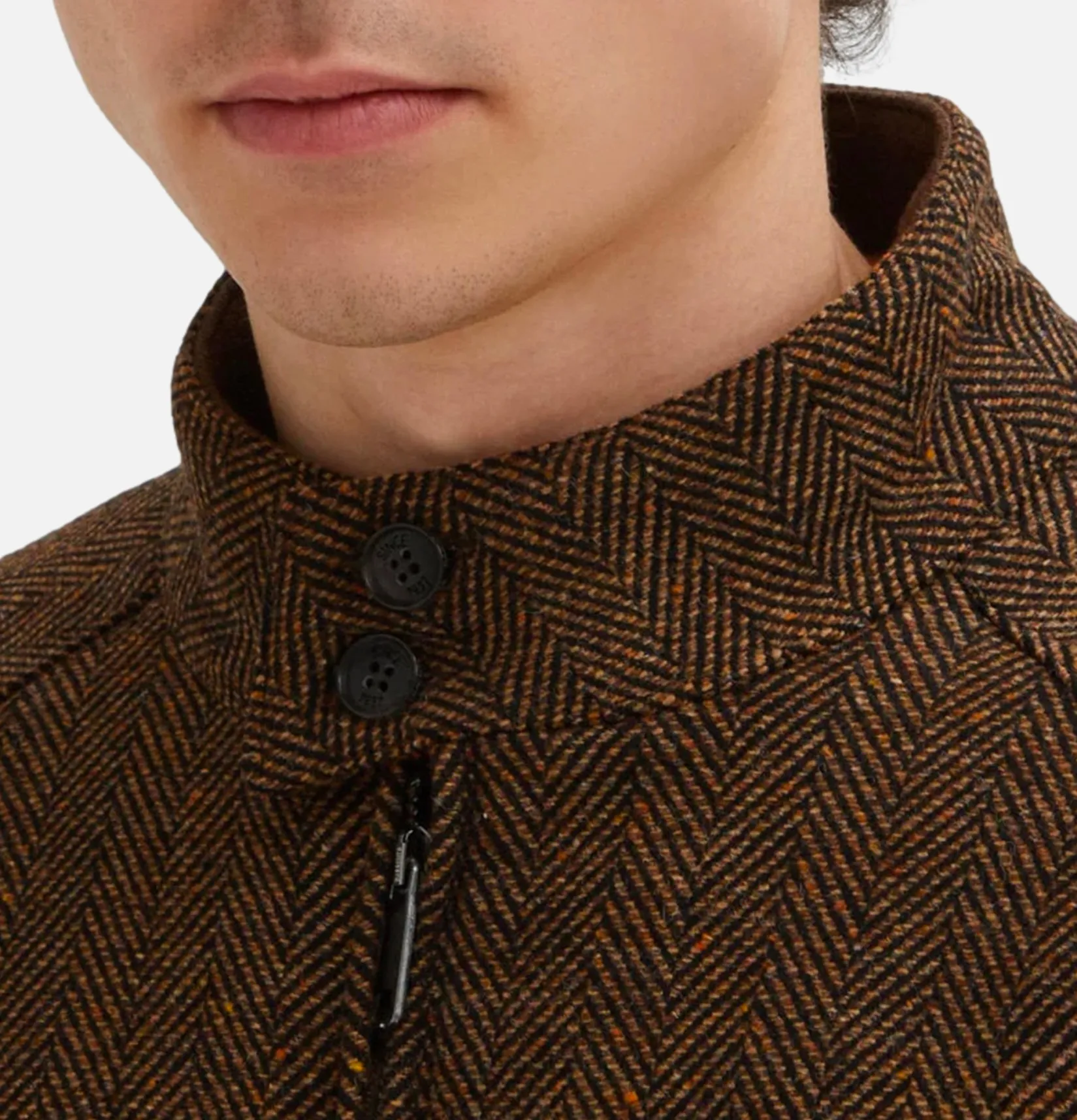 BARACUTA Vestes<G9 Herringbone Wool Bark