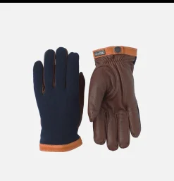 HESTRA Gants • Bonnets • Echarpes<Gants Deerskin Wool Tricot Navy