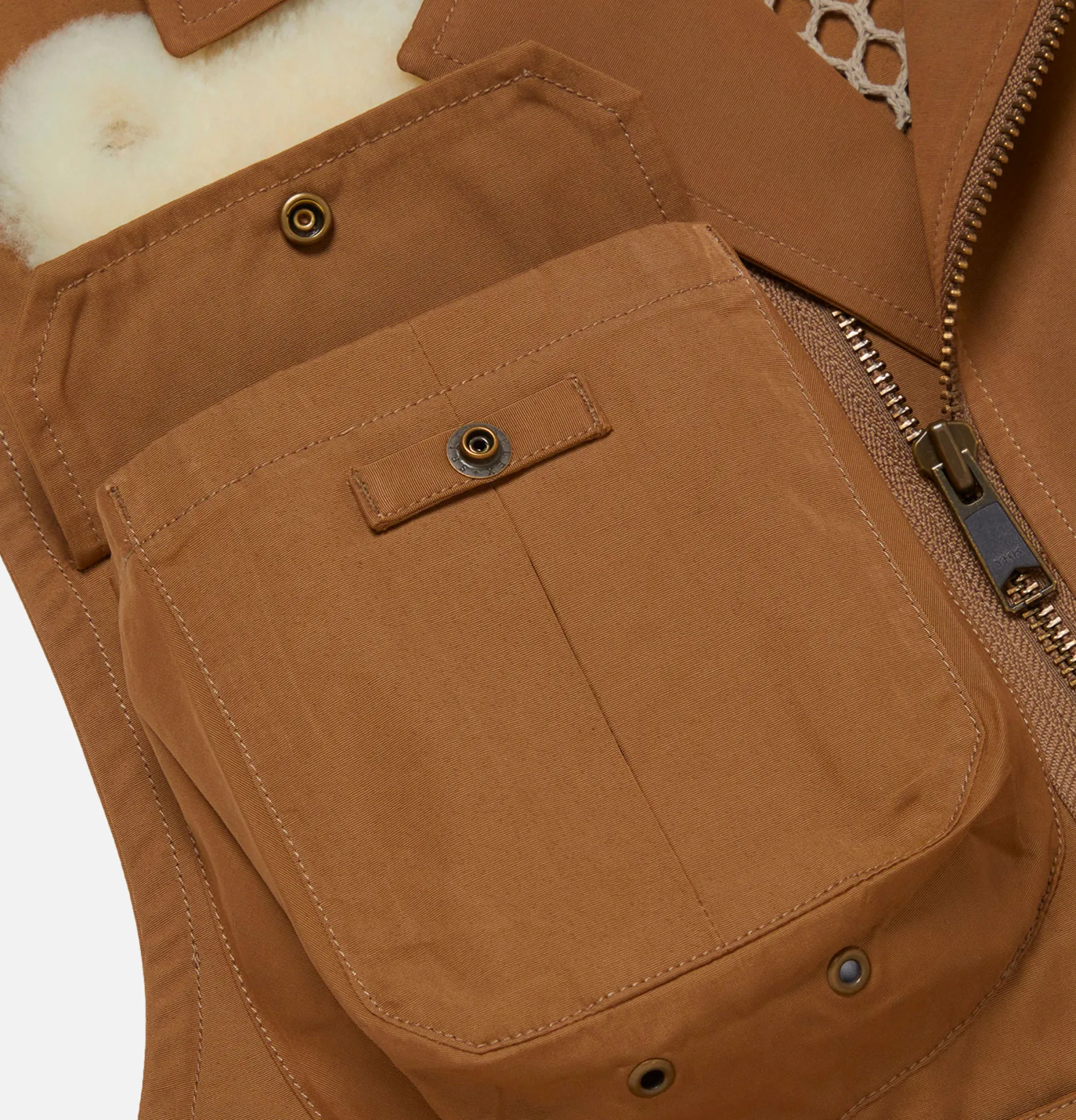 WOOLRICH Blousons & Manteaux<Gilet de pêche classique Beige