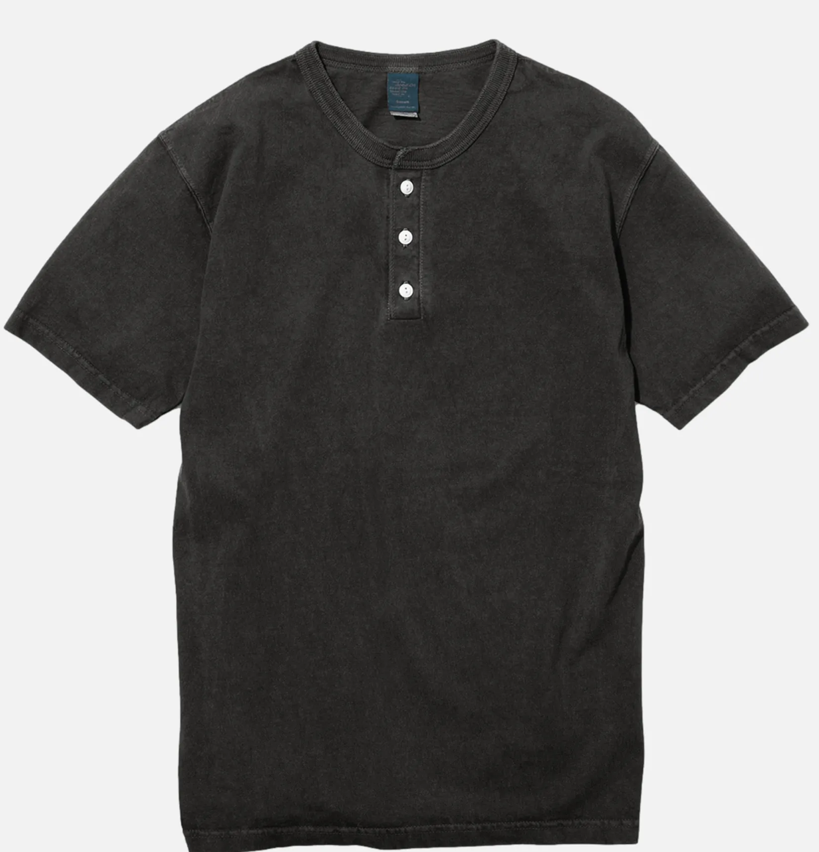 GOOD ON T-shirts<Henley Tee Black