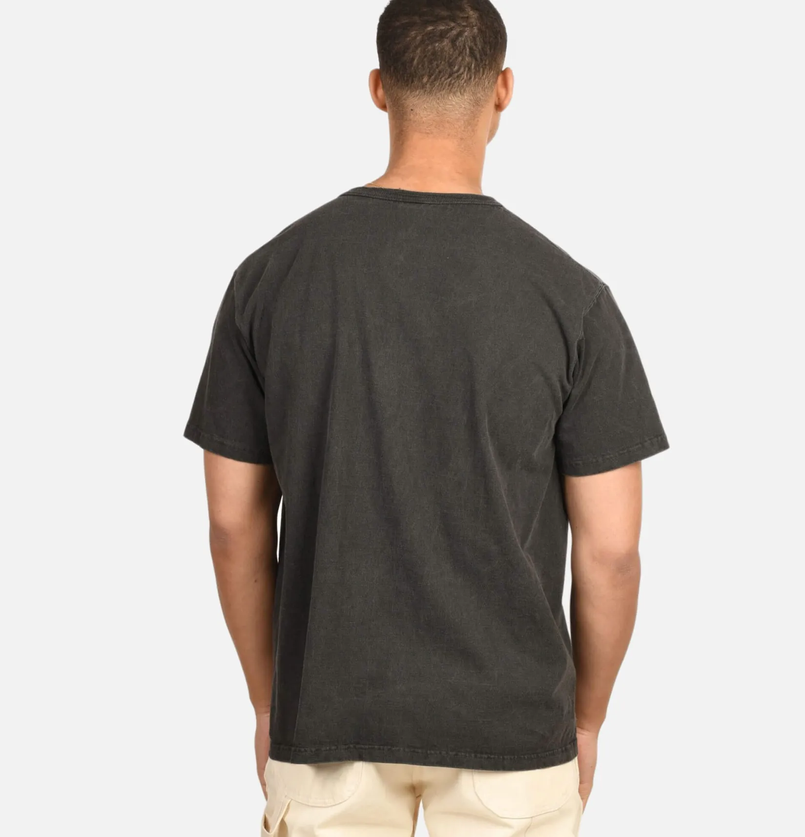 GOOD ON T-shirts<Henley Tee Black