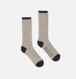 Homme UNIVERSAL WORKS Chaussettes<Hike Sock Wool Stone