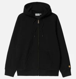 CARHARTT WIP Sweats & Polaires<Hooded Chase Jacket Black