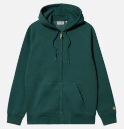 CARHARTT WIP Sweats & Polaires<Hooded Chase Jacket Botanic Green