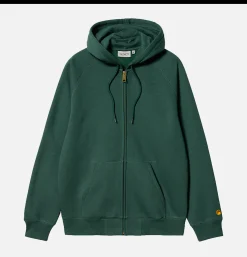 CARHARTT WIP Sweats & Polaires<Hooded Chase Jacket Discovery Green