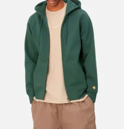 CARHARTT WIP Sweats & Polaires<Hooded Chase Jacket Discovery Green