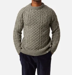PEREGRINE Pulls & Cardigans<Hudson Aran Jumper Steel