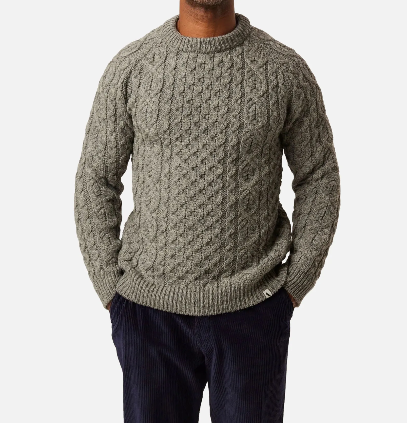 PEREGRINE Pulls & Cardigans<Hudson Aran Jumper Steel