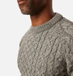 PEREGRINE Pulls & Cardigans<Hudson Aran Jumper Steel