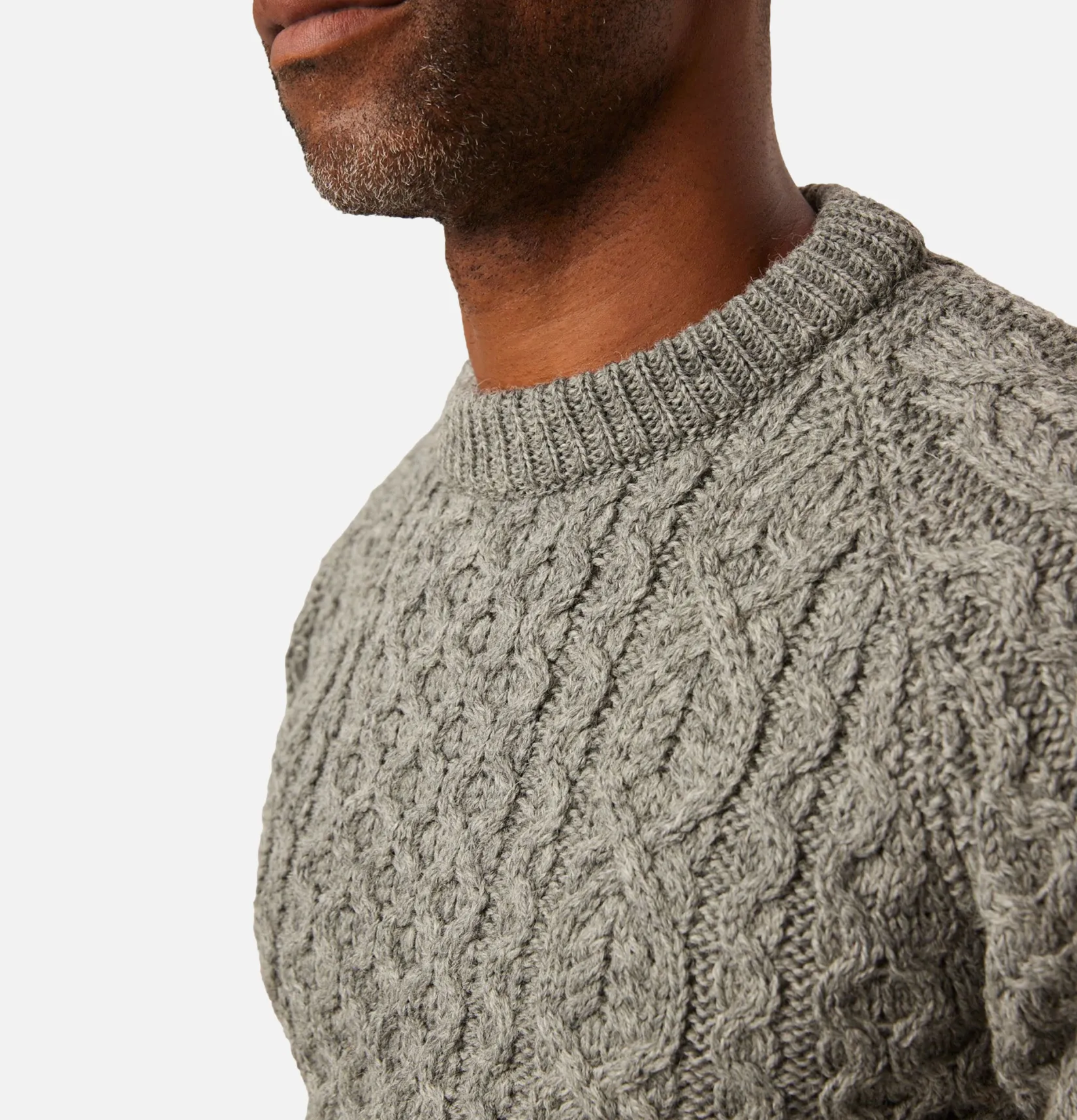 PEREGRINE Pulls & Cardigans<Hudson Aran Jumper Steel