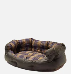 BARBOUR Maison<35in Luxury Dog Bed Tartan