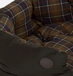BARBOUR Maison<35in Luxury Dog Bed Tartan
