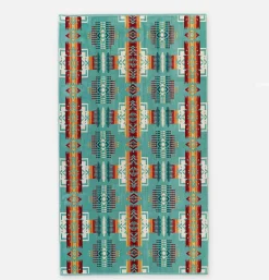 PENDLETON Maison<Jacquard Spa Towel Chief Jospeh Aqua