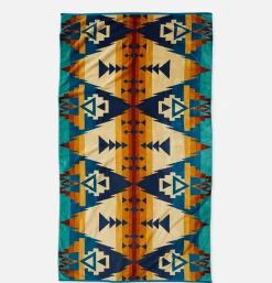 PENDLETON Maison<Jacquard Spa Towel Siskiyou Brown