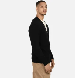 WILLIAM LOCKIE Pulls & Cardigans<Lambswool Cardigan Black