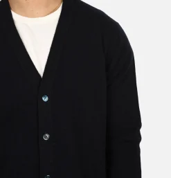 WILLIAM LOCKIE Pulls & Cardigans<Lambswool Cardigan Navy