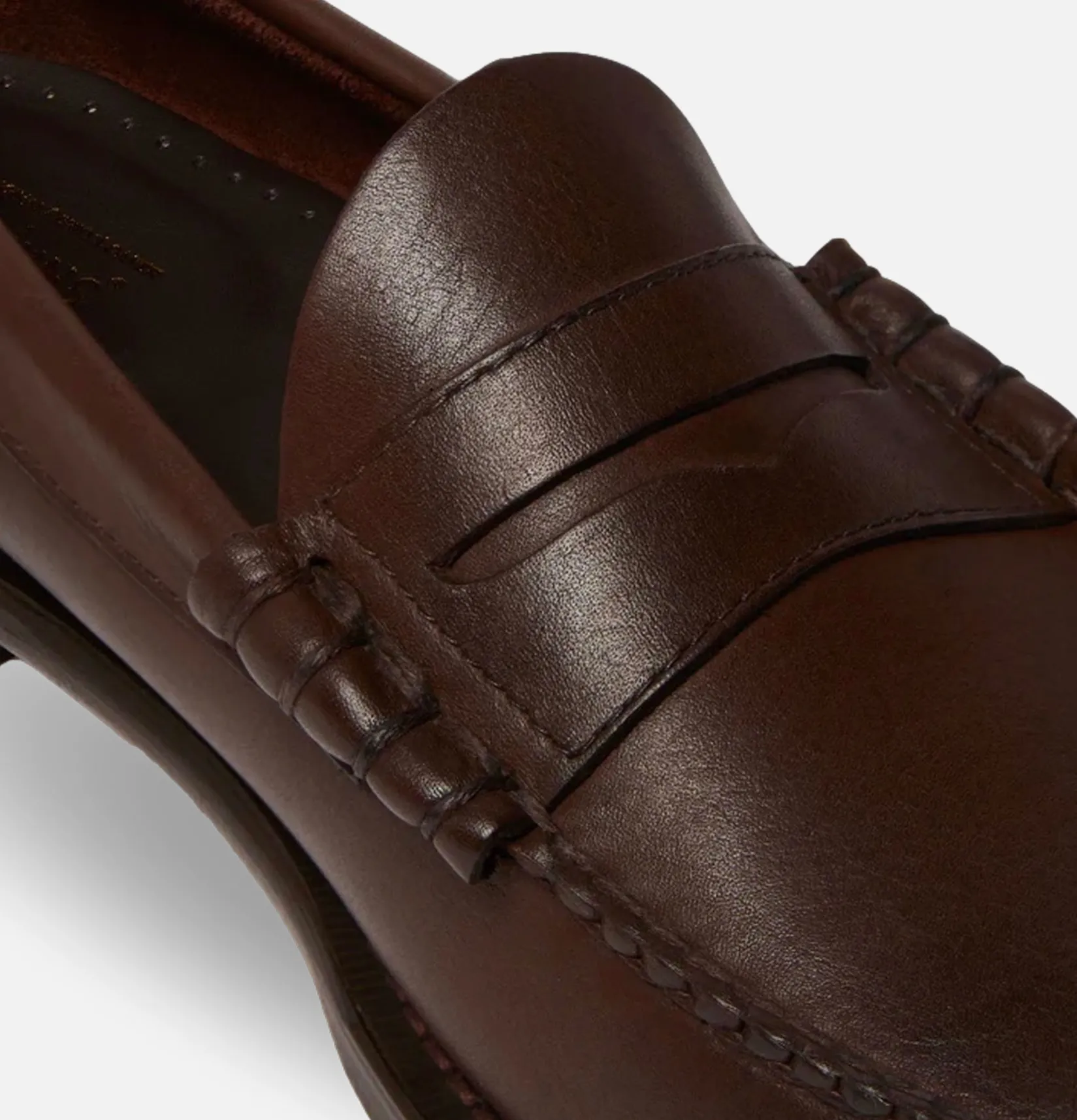 Homme G.H. BASS Mocassins<Larson Penny Loafers Soft Chocolate Leather