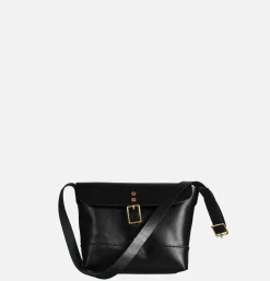 HERITAGE LEATHER COMPANY Sacs Bandoulière<Leather Mini Shoulder Bag Noir