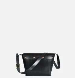 HERITAGE LEATHER COMPANY Sacs Bandoulière<Leather Mini Shoulder Bag Noir