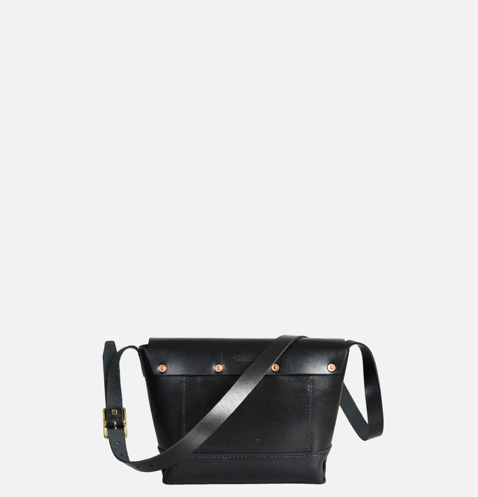 HERITAGE LEATHER COMPANY Sacs Bandoulière<Leather Mini Shoulder Bag Noir