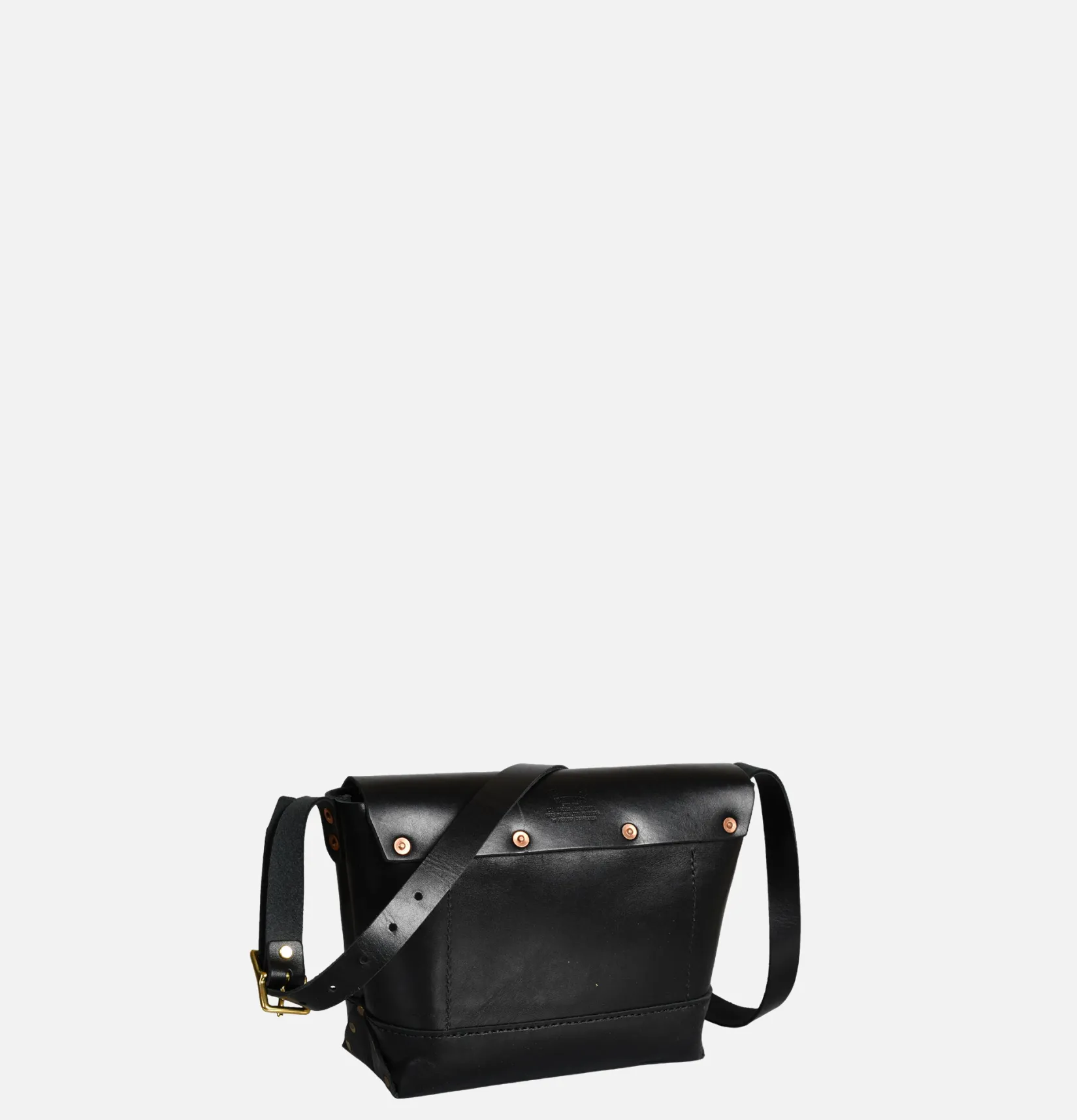 HERITAGE LEATHER COMPANY Sacs Bandoulière<Leather Mini Shoulder Bag Noir