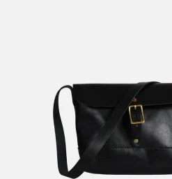 HERITAGE LEATHER COMPANY Sacs Bandoulière<Leather Mini Shoulder Bag Noir