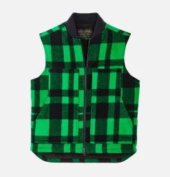 FILSON Vestes|Blousons & Manteaux<Lined Mackinaw Wool Vest Green