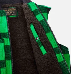 FILSON Vestes|Blousons & Manteaux<Lined Mackinaw Wool Vest Green