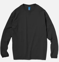 GOOD ON T-shirts<Long Sleeve Crew Tee Black