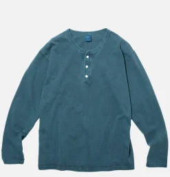 GOOD ON T-shirts<Ls Henley Tee Slate