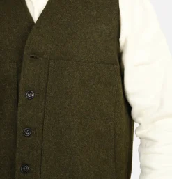 FILSON Vestes<Mackinaw Wool Vest Forest Green