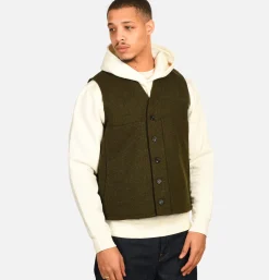 FILSON Vestes<Mackinaw Wool Vest Forest Green