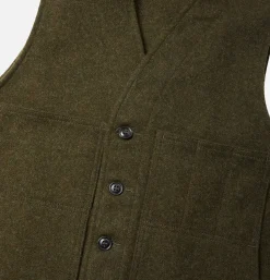 FILSON Vestes<Mackinaw Wool Vest Forest Green