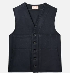 FILSON Vestes|Blousons & Manteaux<Mackinaw Wool Vest Navy