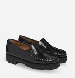 Femme G.H. BASS Chaussures<Mocassin Femme Gh Bass Larson Black Gh Bass