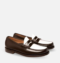 Homme G.H. BASS Mocassins<Mocassin Gh Bass Weejun Brown and White